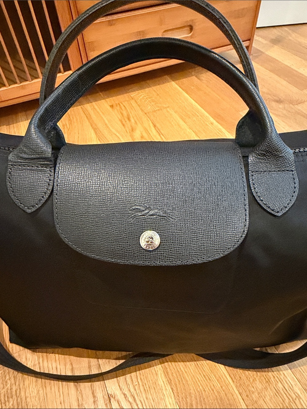 Longchamp Le Pliage Néo Large Top-Handle Tote Bag Canvas - Picture 3 of 10